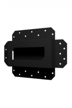 Решетка вентиляционная SGR 200х100 окраш. сталь Matt black ERA